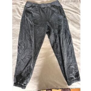 CK Calvin Klein Thick Knit Joggers HeatherGray Sweats Elastic Cuff Relaxed Fit L